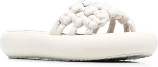 Vic Matié Casual witte muiltjes sandalen White Dames