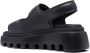 Vic Matié Zwarte rubberen platformsandalen Black Dames - Thumbnail 6