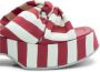 Vic Matié Rood witte Mini-Marine-Yoko sandaal - Thumbnail 2