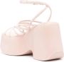 Vic Matié Roze Leren Kruisband Sandalen Pink Dames - Thumbnail 3