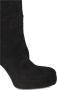 Vic Matié Suède Plateau Laarzen Vierkante Neus Slip-On Black Dames - Thumbnail 5