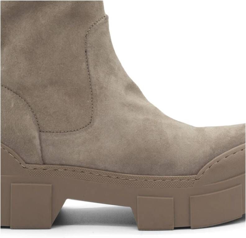Vic Matié V14 Roccia Taupe stretch enkellaars