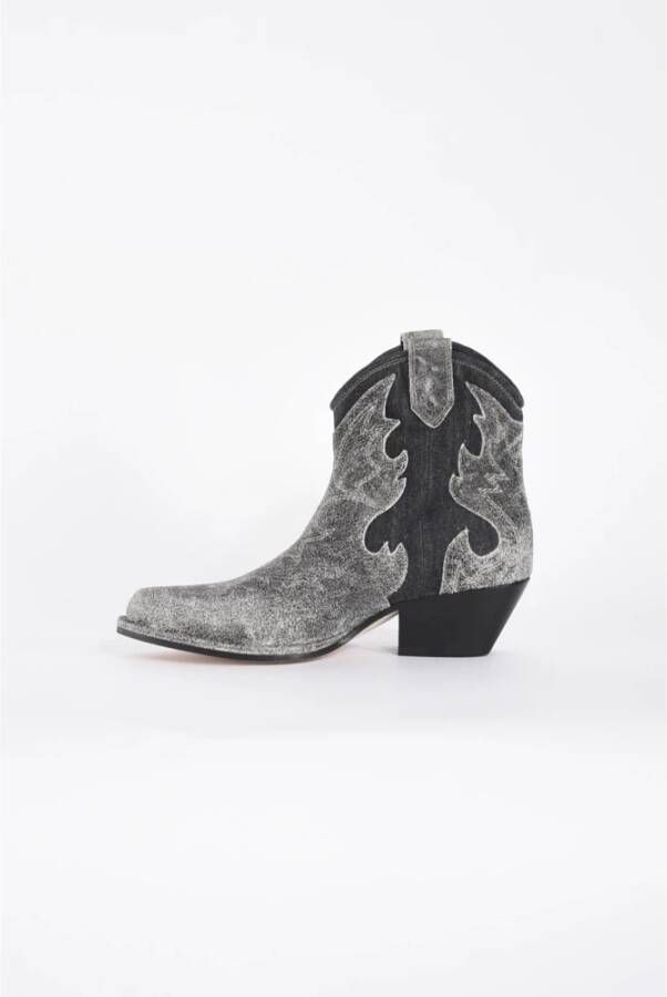 Vic Matié Vintage Western Stijl Leren Laarzen