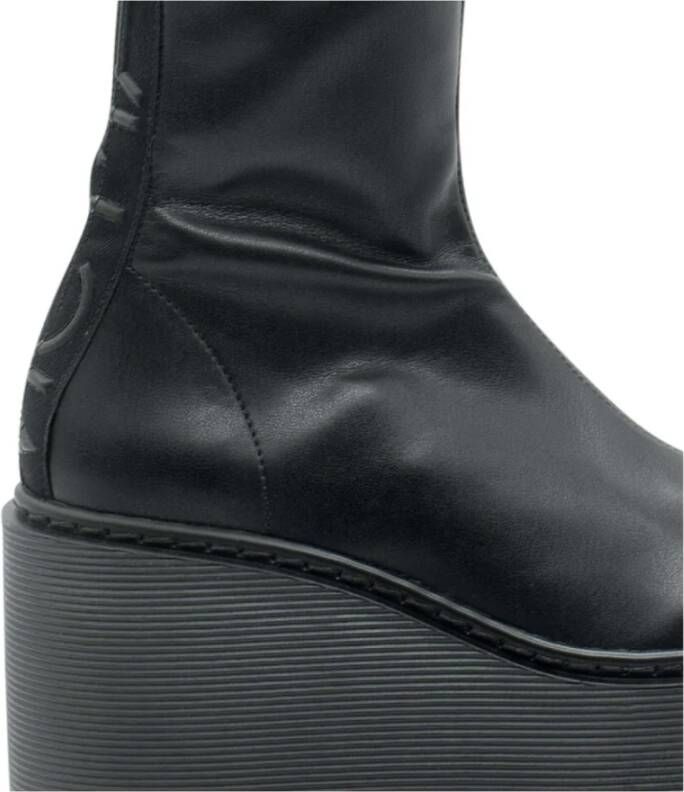 Vic Matié Wedge Boot Stripy in Black