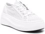 Vic Matié Witte Casual Gesloten Platte Sneakers White Dames - Thumbnail 4