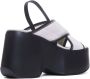 Vic Matié Witte Slingback Crossover Strap Sandalen Multicolor Dames - Thumbnail 4
