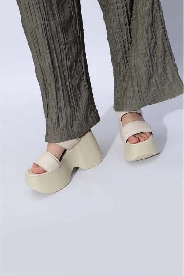 Vic Matié Yoko platform sandalen Beige Dames