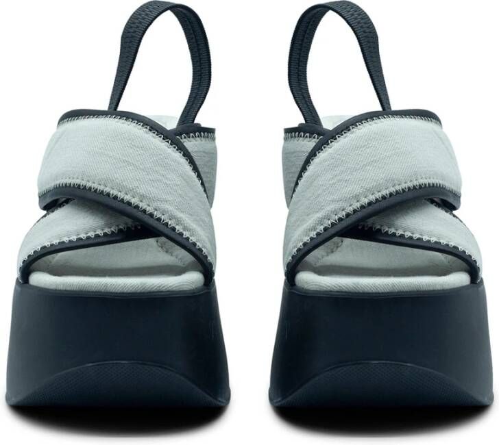 Vic Matié Yoko slipper zandkleurig zwart Denim Gray Dames