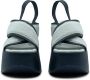 Vic Matié Yoko slipper zandkleurig zwart Denim Gray Dames - Thumbnail 3