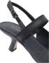 Vic Matié Zwarte Denim Slingback Sandalen - Thumbnail 2