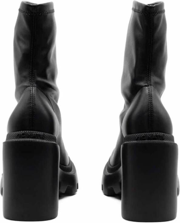 Vic Matié Zwarte Eco-leer Gear Hak Laars Black Dames