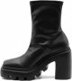 Vic Matié Zwarte Eco-leer Gear Hak Laars Black Dames - Thumbnail 5
