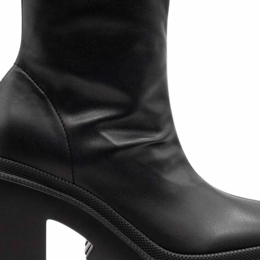 Vic Matié Zwarte Eco-leer Gear Hak Laars Black Dames
