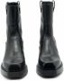 Vic Matié Zwarte Cowboy Laarzen Western Leer Black Dames - Thumbnail 6