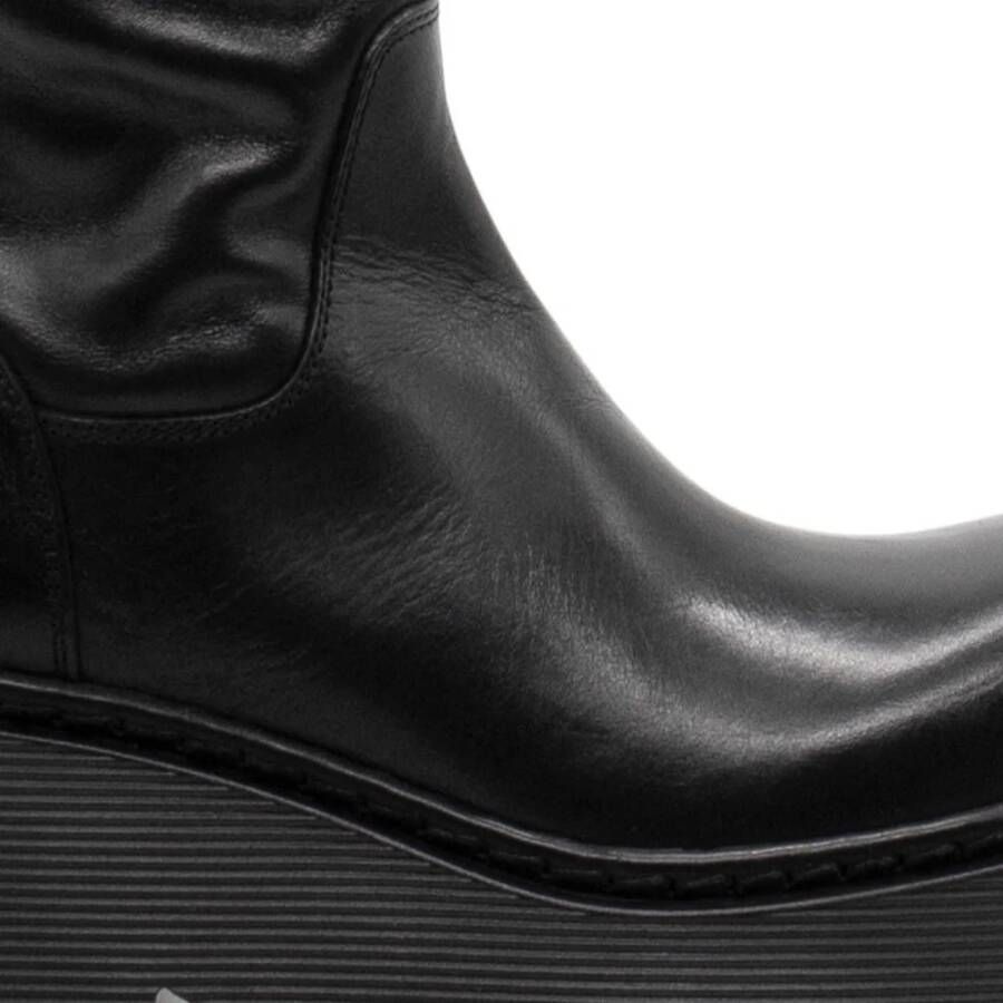 Vic Matié Zwarte Gestreepte Laars Black Dames