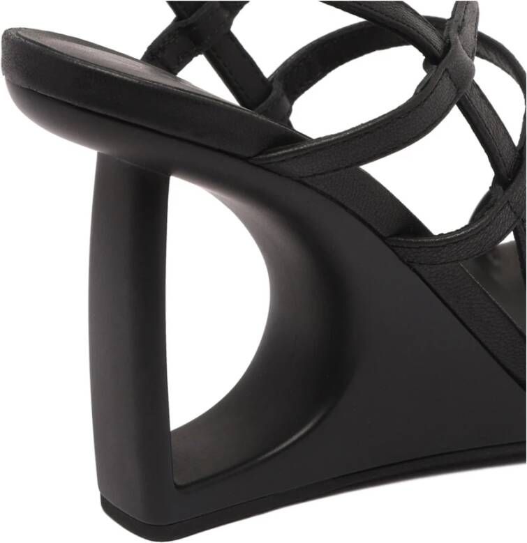 Vic Matié Zwarte Logic Sandalen