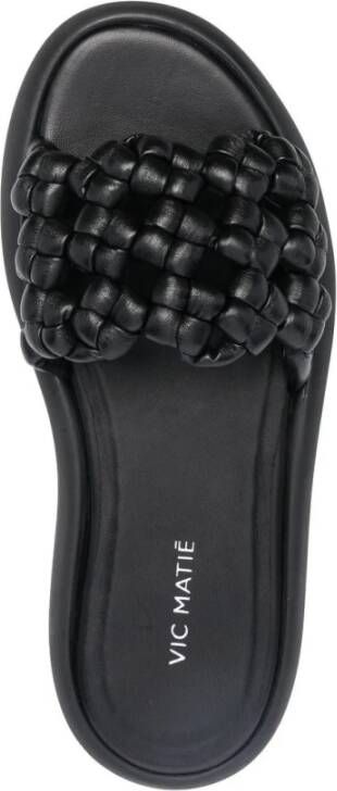 Vic Matié Zwarte Sandalen met 4.0cm Hak