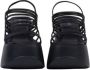 Vic Matié Zwarte sleehak sandalen met bandjes Black Dames - Thumbnail 2