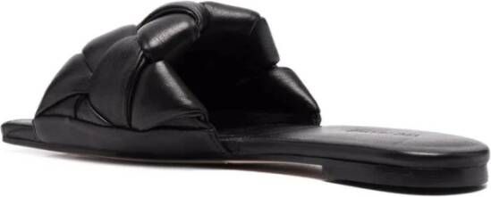 Vic Matié Zwarte Velvet Sandalen Mules Black Dames