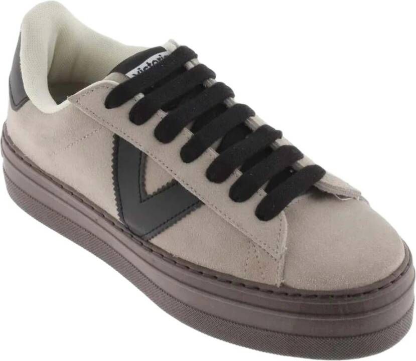 Victoria Barcelona Deportivo Serraje Sneakers Beige Dames