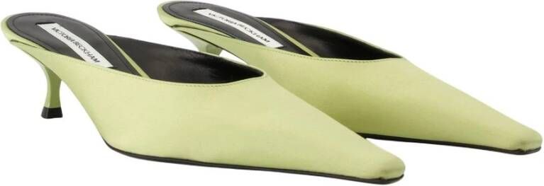 Victoria Beckham Groene Kitten Court Schoenen Synthetisch