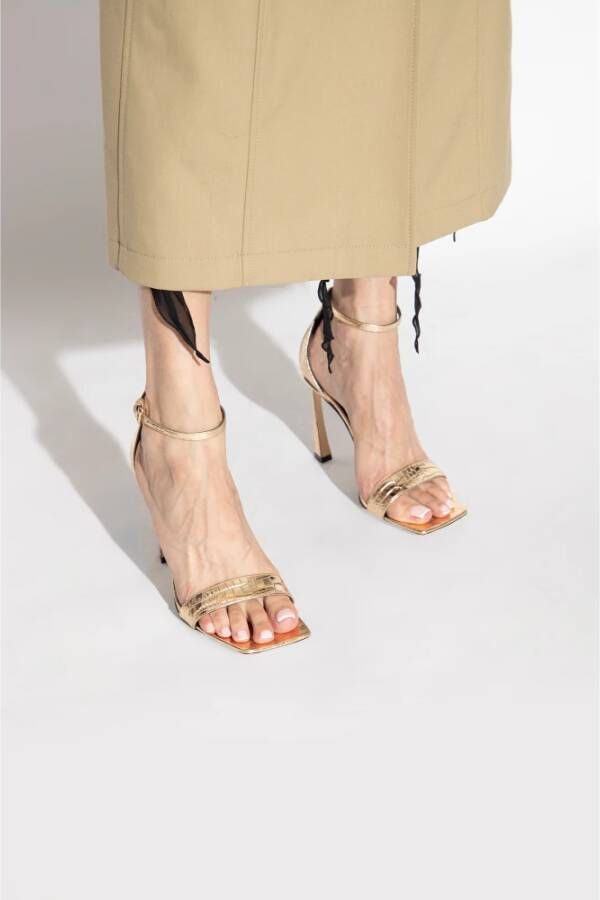 Victoria Beckham Leren sandalen Geel Dames