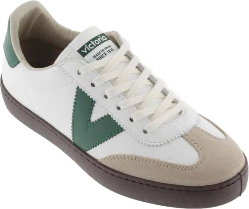 Victoria Berlin Fietser Effect Leder & Suède Sneakers Green Heren