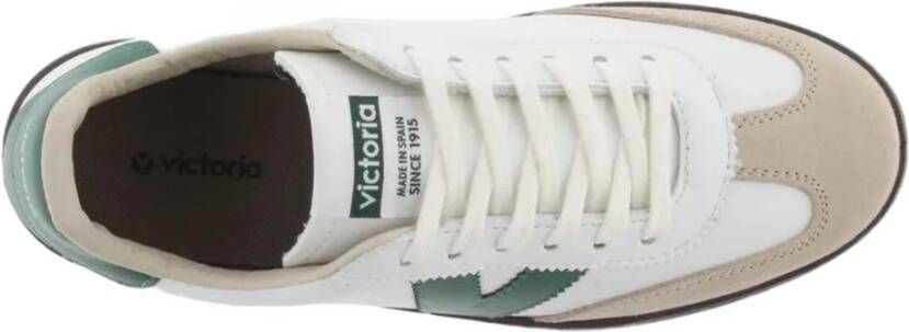 Victoria Berlin Fietser Effect Leder & Suède Sneakers Green Heren