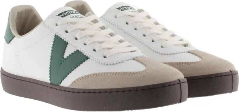 Victoria Berlin Fietser Effect Leder & Suède Sneakers Green Heren