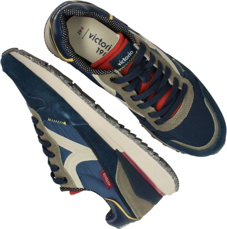 Victoria Blauwe herensneaker met Memory Foam inlegzool Blauw Dames