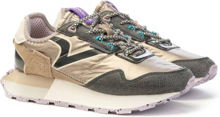 Victoria Gekraakt leren Sport Chic Sneakers Multicolor Dames