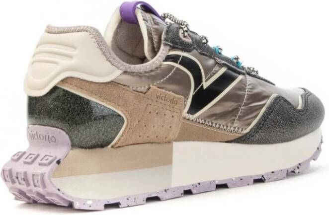Victoria Gekraakt leren Sport Chic Sneakers Multicolor Dames