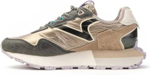 Victoria Gekraakt leren Sport Chic Sneakers Multicolor Dames