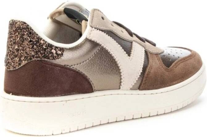Victoria Glitter Madrid Sneakers voor vrouwen Brown Dames