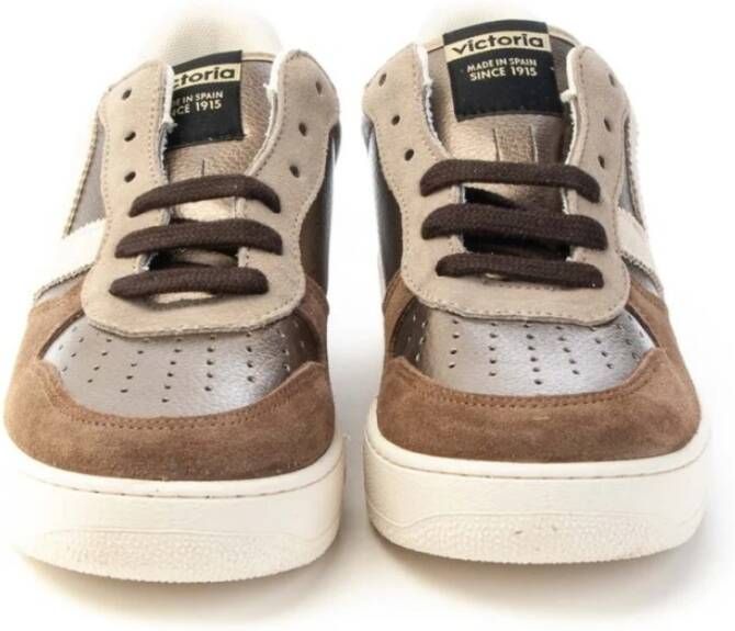 Victoria Glitter Madrid Sneakers voor vrouwen Brown Dames