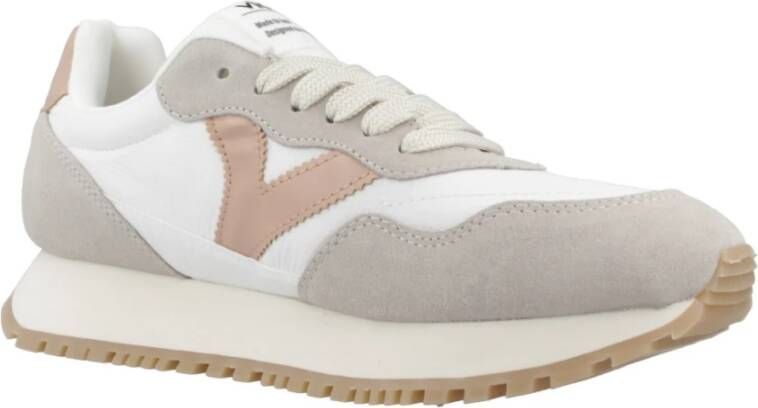 Victoria Nylon en Suède Sneakers Multicolor Dames