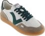 Victoria Seul Unisex Leather Effect Low Tennis & Color & Split Leather Pieces In Contrast 1257125 for Adults VERDE - Thumbnail 3