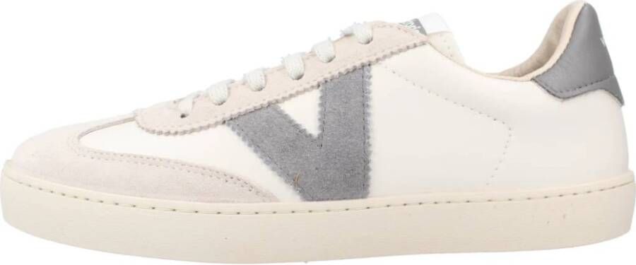 Victoria Stijlvolle vetersneakers Beige Dames