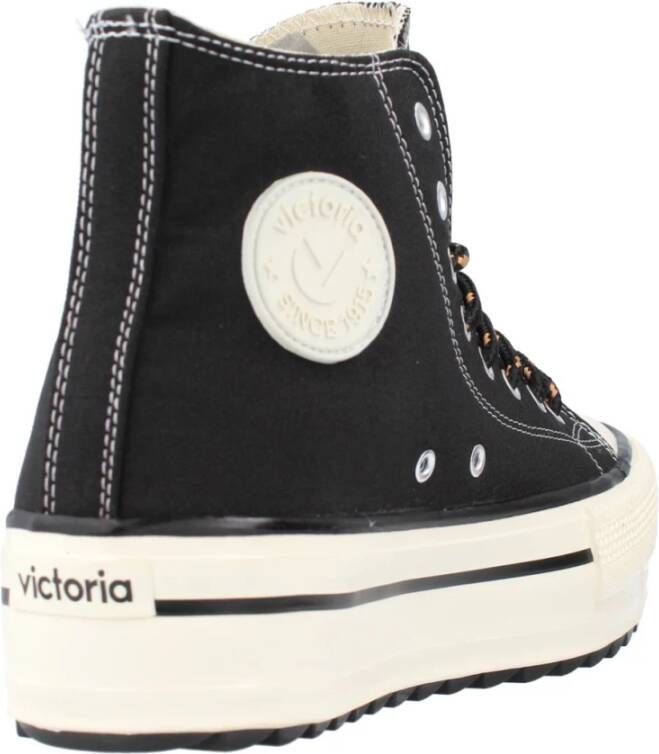 Victoria Vetersluiting Casual Sneakers Black Dames
