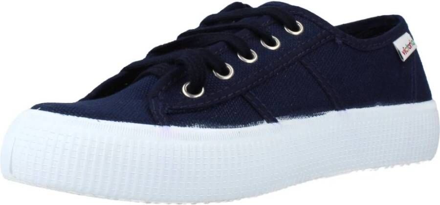 Victoria Steenbruine Canvas Sneakers voor Vrouwen Blue Dames