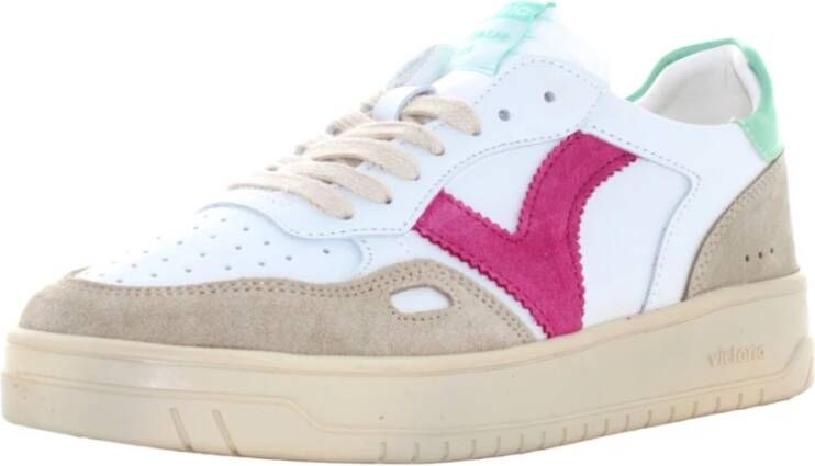 Victoria Sneakers in wit en roze Multicolor Dames