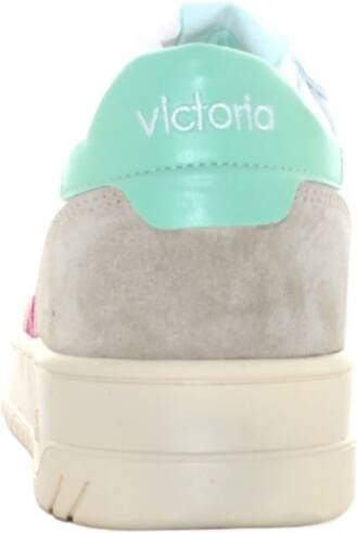 Victoria Sneakers in wit en roze Multicolor Dames