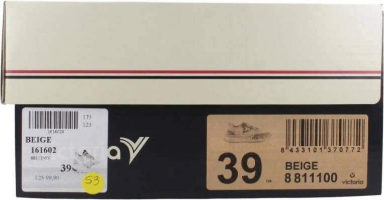 Victoria Sporty Wing Evo Sneakers Beige Dames