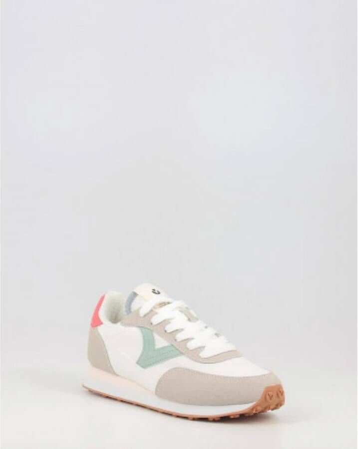 Victoria Taupe Contrast Astro Nylon Sneakers Beige Dames