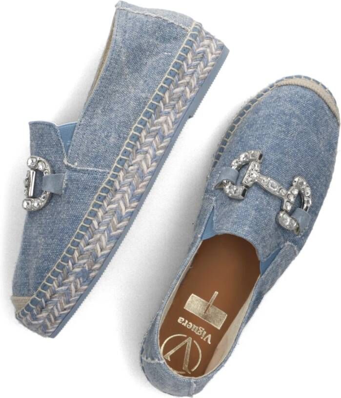 Viguera Blauwe Jeans Espadrilles Blue Dames