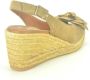 Viguera Bloemige Sandaal met Stras Detail Brown Dames - Thumbnail 2