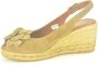 Viguera Bloemige Sandaal met Stras Detail Brown Dames - Thumbnail 3