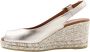 VIGUERA Espadrilles Dames Damesschoenen Leer Sleehak Hoogte 2013 met Goud - Thumbnail 15