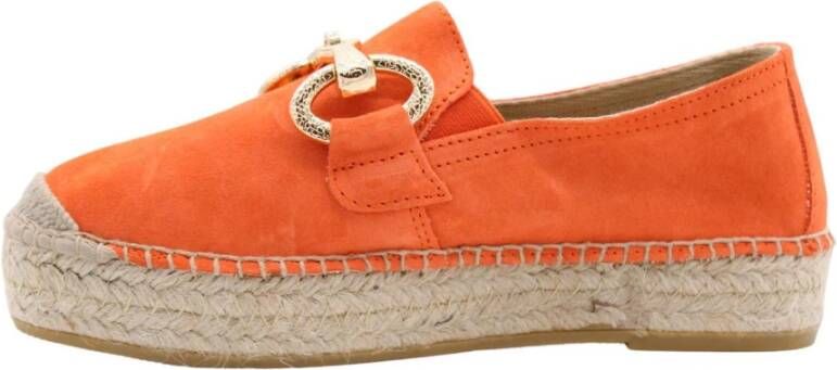 Viguera Chique Zomer Espadrilles Orange Dames
