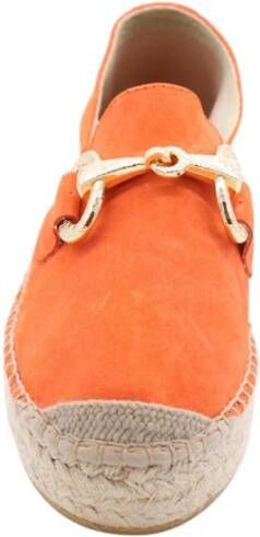 Viguera Chique Zomer Espadrilles Orange Dames